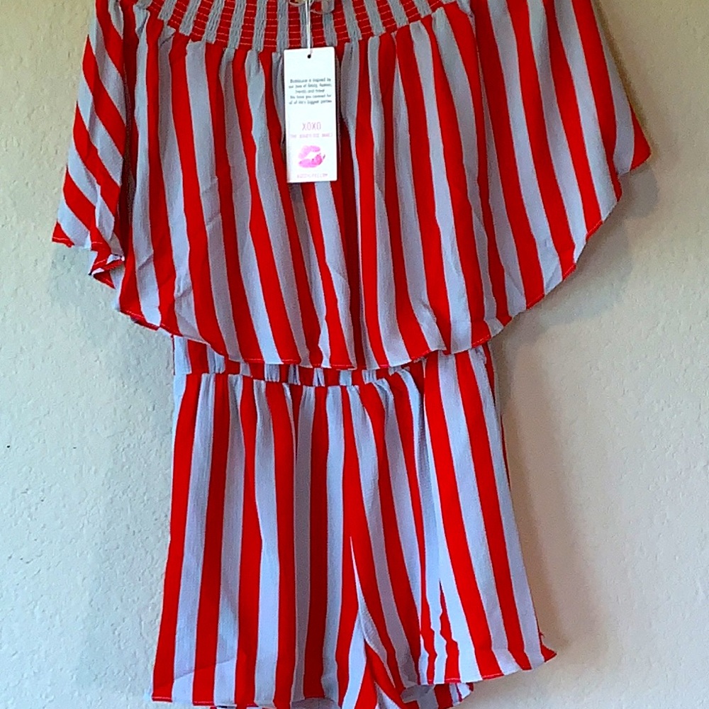 NWT BuddyLove Newport Nautical Romper sz Sm sold out online! 4th of July ready!! - Picture 4 of 4